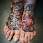 pieds tattoos couple