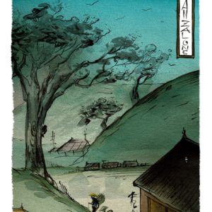 Print paysage japonais
